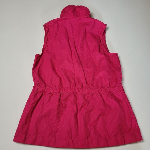 Coldwater Creek Women Sleeveless Full Zip Snap Button Vest Collared Pink Size S - Picture 2 of 14
